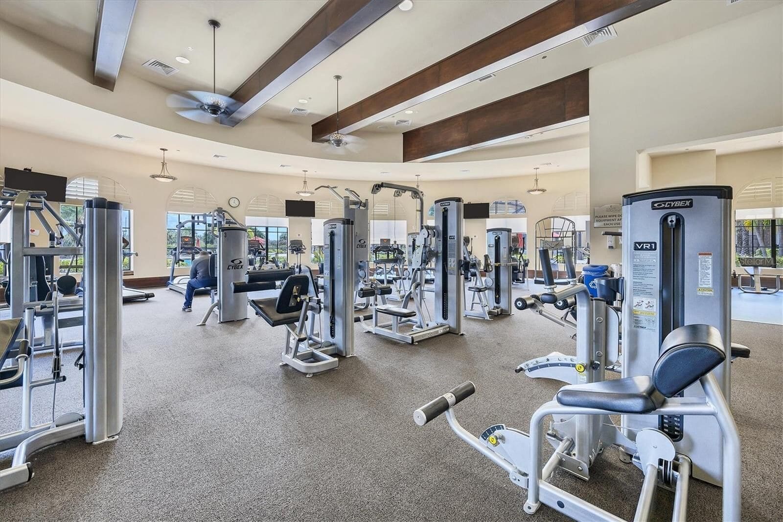 Community gym equipment (shared)