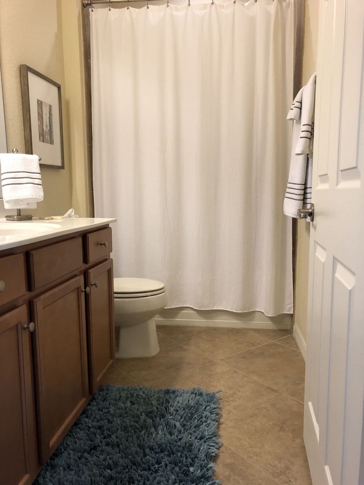 Bathroom with a walk-in shower